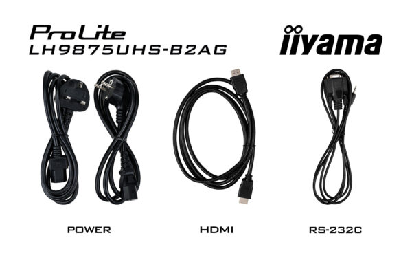 iiyama LH9875UHS-B2AG beeldkrant Digitale signage flatscreen 2,48 m (97.5") LED Wifi 500 cd/m² 4K Ultra HD Zwart Type processor - Afbeelding 17