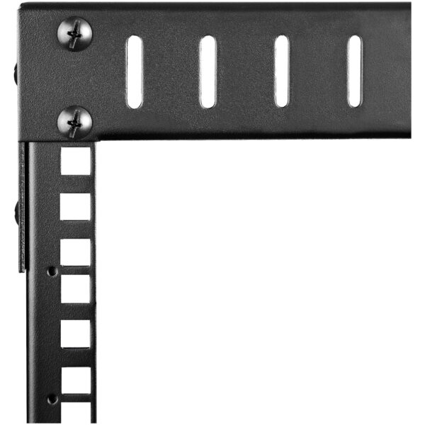 StarTech.com 2 Post 8U Heavy-Duty Wandmonteerbare Server Rack, 19" Open Frame Netwerk Rack met Verstelbare Diepte, Data Rack voo - Afbeelding 4