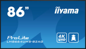 iiyama LH8664UHS-B2AG beeldkrant Digitale signage flatscreen 2,18 m (86") Wifi 500 cd/m² 4K Ultra HD Zwart Type processor Androi