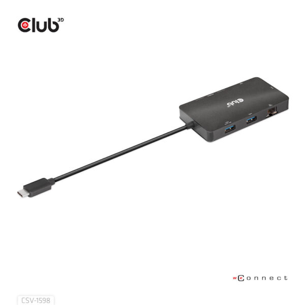 CLUB3D USB Gen2 Type-C to Dual DisplayPort 4k60Hz 7-in-1 HUB - 2x Displayport - Afbeelding 11