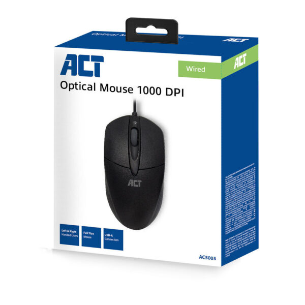 ACT Bekabelde Optische Muis 1000 DPI - Afbeelding 4