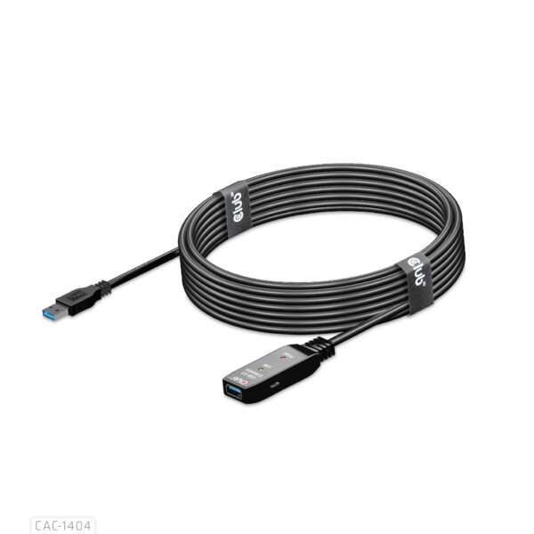 CLUB3D USB 3.2 Gen1 Active Repeater Cable 5m/ 16.4 ft M/F 28AWG - Afbeelding 3