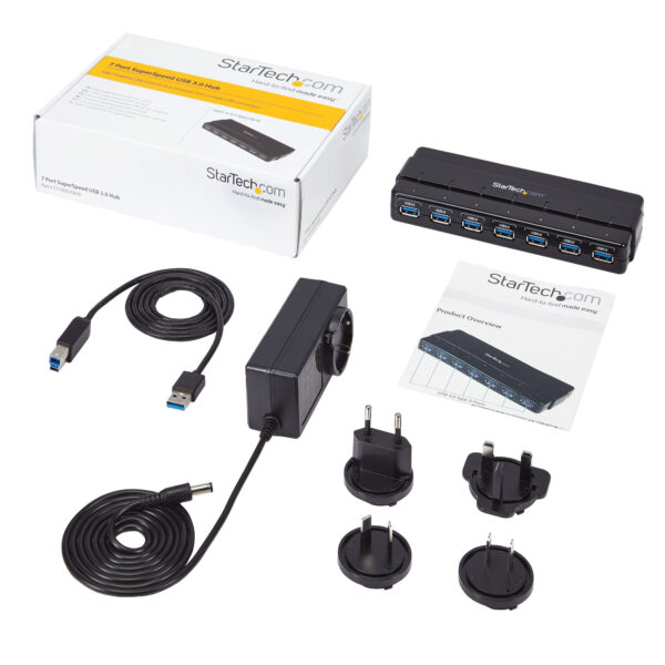 StarTech.com 7-poorts USB 3.0-hub - 5Gbps - desktop - Afbeelding 7