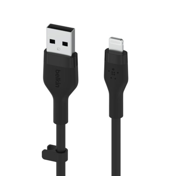 Belkin Cbl Silicqe USB-A LTG 2M noir Zwart - Afbeelding 2