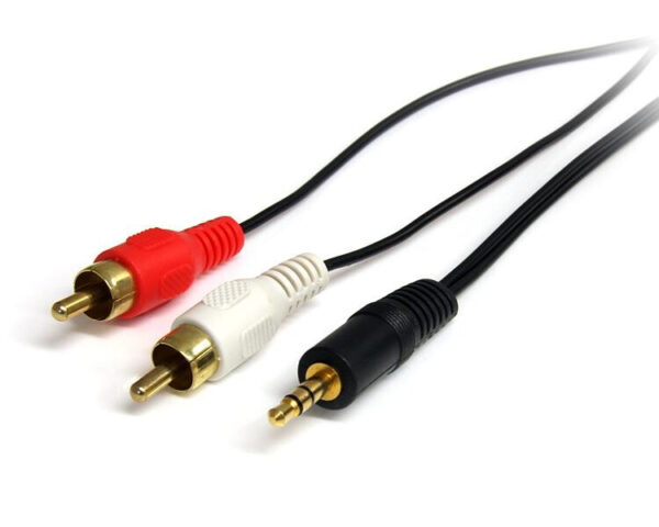 StarTech.com 90cm Stereo Audiokabel 3,5mm naar 2x RCA M/M
