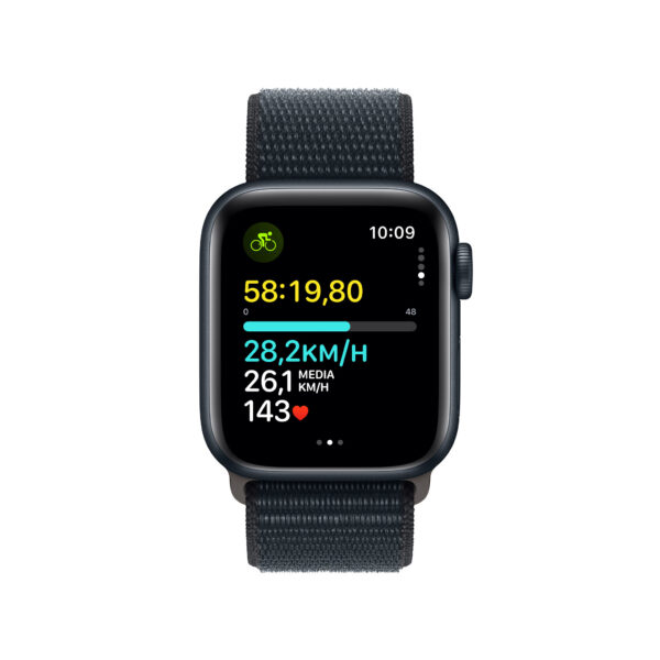 Apple Watch SE OLED 40 mm Digitaal 324 x 394 Pixels Touchscreen 4G Zwart Wifi GPS - Afbeelding 2