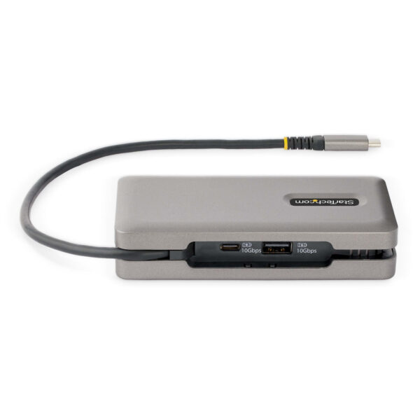 StarTech.com USB-C Multiport Adapter, 4K 60Hz HDMI/VGA, 3-Port USB Hub, 100W Power Delivery Pass-Through, GbE, Travel Docking St - Afbeelding 6