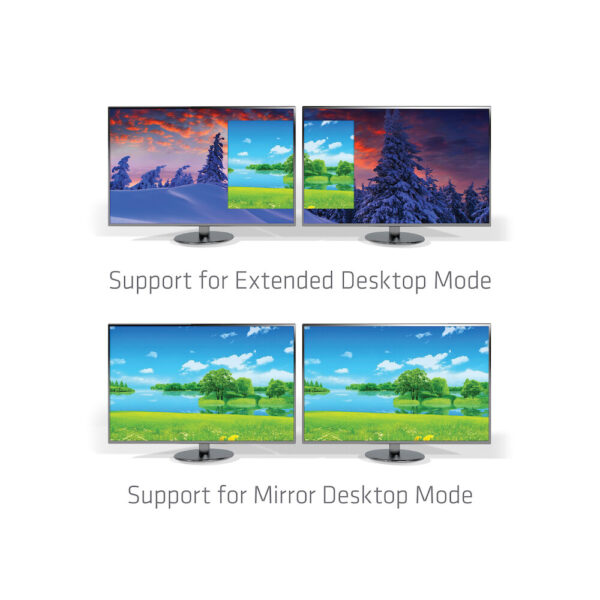 CLUB3D USB3.2 Gen2 Type-C(DP Alt-Mode) to DisplayPort Dual Monitor 4K60Hz M/F MST hub - Afbeelding 6