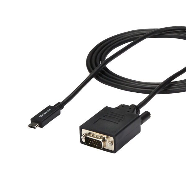 StarTech.com USB-C naar VGA kabel 2 m 1920x1200- zwart - Afbeelding 2
