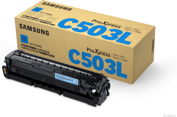 Samsung CLT-C503L cyaan hogerendementstonercartridge - Afbeelding 2