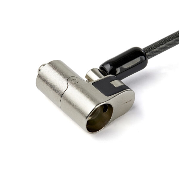 StarTech.com 2m Universeel Laptop Kabelslot met Sleutel 3-in-1 Security Lock voor apparaten met K-Slot, Nano K-Slot of Noble Wed - Afbeelding 3
