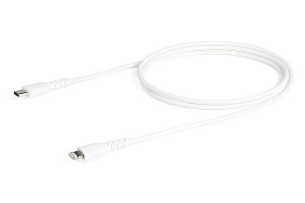 StarTech.com Premium USB-C naar Lightning Kabel 1m Wit - USB Type C naar Lightning Charge & Sync Oplaadkabel - Verstevigd met Ar - Afbeelding 3