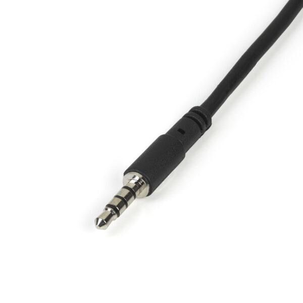 StarTech.com Headsetadapter voor headsets met aparte koptelefoon-/microfoonstekkers 3,5 mm 4 positie naar 2x 3 positie 3,5 mm M/ - Afbeelding 5