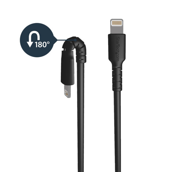 StarTech.com Premium USB-A naar Lightning Kabel 1m Zwart - USB Type A naar Lightning Charge & Sync Oplaadkabel - Verstevigd met - Afbeelding 6