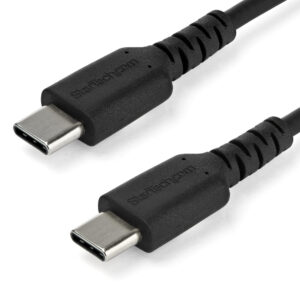 StarTech.com 1m USB C Lader Kabel, Rugged Fast Charge & Sync USB 2.0 naar USB Type C Laptop Laderkabel met TPE Aramidevezel Mant