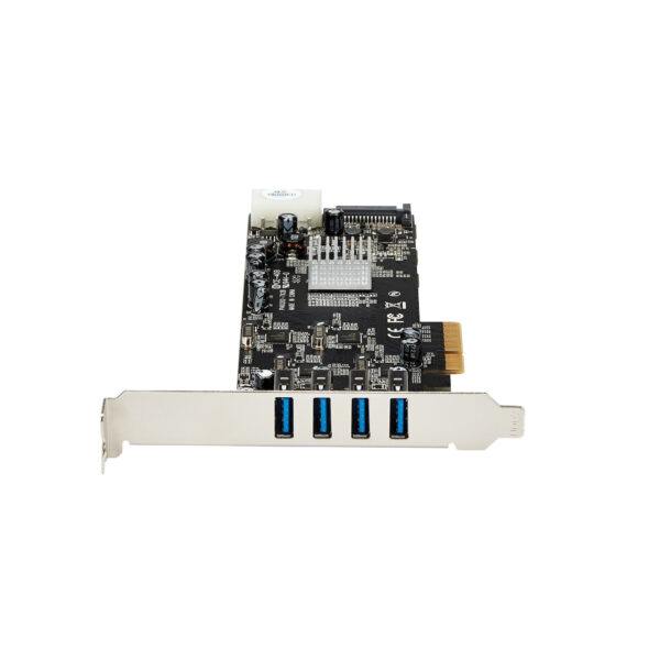 StarTech.com 4-poorts PCI Express (PCIe) SuperSpeed USB 3.0 kaartadapter met 4 speciale 5 Gbps kanalen UASP SATA/LP4-voeding - Afbeelding 7
