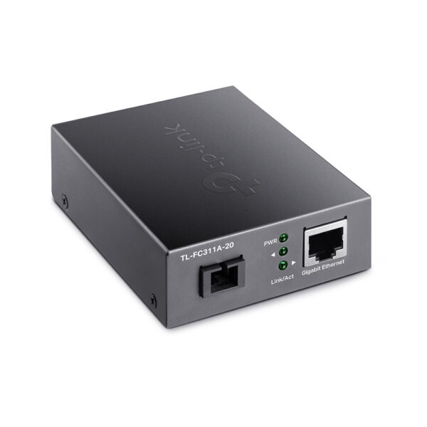 TP-Link TL-FC311A-20 netwerk media converter 1000 Mbit/s Single-mode Zwart - Afbeelding 3