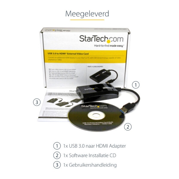 StarTech.com USB 3.0-naar-HDMI externe Multi-Monitor grafische videoadapter voor Mac & pc – DisplayLink gecertificeerd – HD 1080 - Afbeelding 9