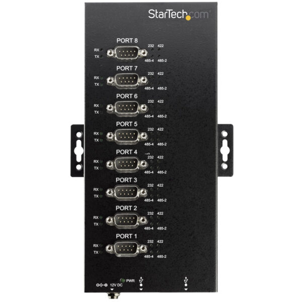 StarTech.com 8 Port Seriële USB Hub naar RS-232/422/485 Adapter, Industriële USB 2.0 naar DB9 Serial Converter Hub, IP30 Rated, - Afbeelding 2