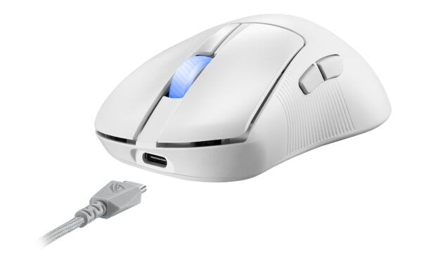 ASUS ROG Keris II Ace Wireless AimPoint White muis Gamen Rechtshandig RF Wireless + Bluetooth + USB Type-A Optisch 42000 DPI - Afbeelding 7