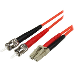 StarTech.com 1 m multimode 50/125 duplex glasvezelpatchkabel LC ST