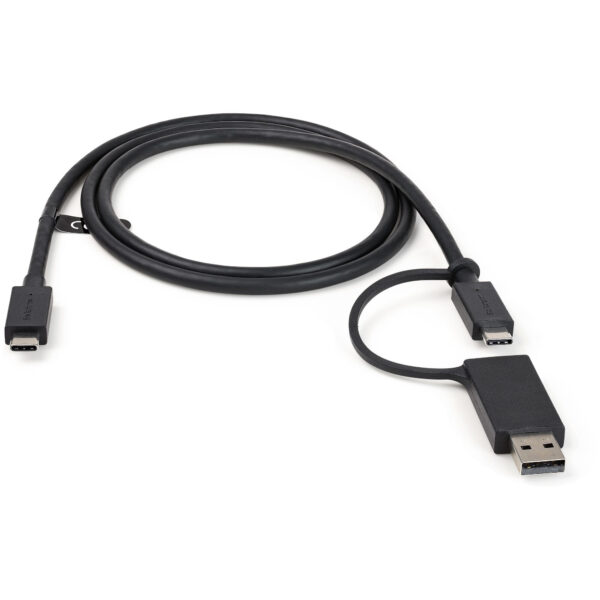 StarTech.com 1m USB-C Kabel met USB-A Adapter Dongle - Hybride 2-in-1 USB C Kabel met USB-A/USB-C naar USB-C (10Gbps/100W PD), U - Afbeelding 3