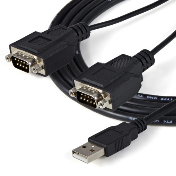 StarTech.com 2-poort FTDI USB naar RS232 Seriële Adapter Verloopkabel met COM-behoud - Afbeelding 3