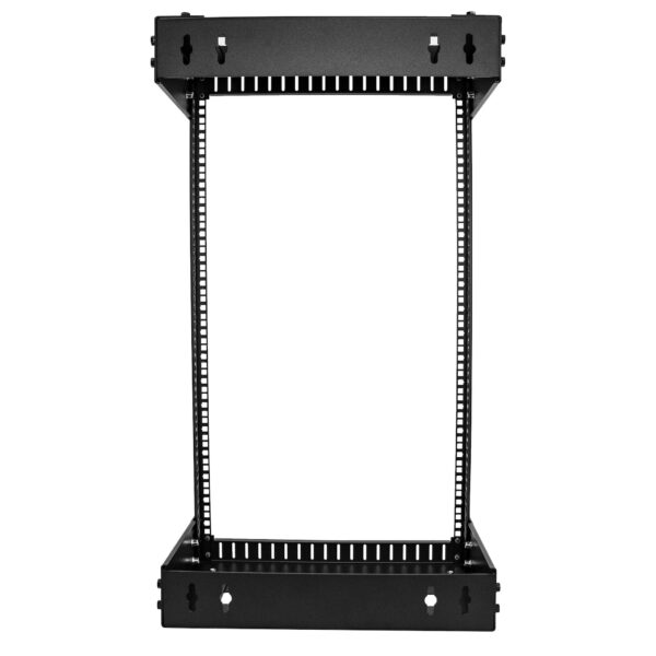 StarTech.com 2 Post 18U Heavy-Duty Wandmonteerbare Server Rack, 19" Open Frame Netwerk Rack met Verstelbare Diepte, Data Rack vo - Afbeelding 4