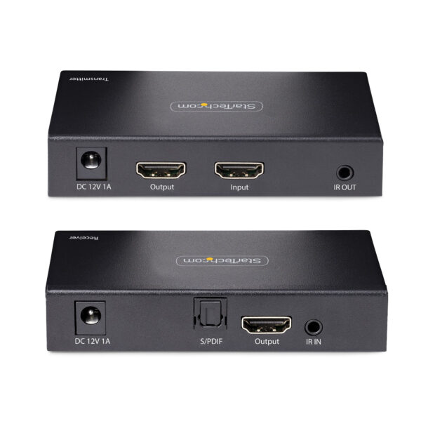 StarTech.com 4K HDMI Extender Over CAT5/CAT6 Kabel, 4K 60Hz HDR Video Extender Tot 70m, HDMI Verlenger Over UTP/Ethernet Kabel, - Afbeelding 4