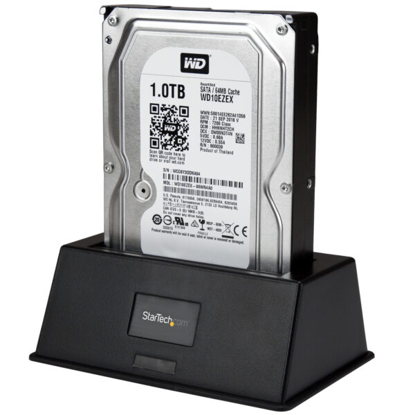 StarTech.com Single Bay USB 3.0 naar SATA Hard Drive Docking Station, USB 3.0 (5 Gbps) Hard Drive Dock, Externe 2.5/3.5" SATA I/ - Afbeelding 4