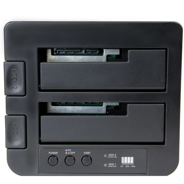 StarTech.com USB 3.1 (10Gbps) Standalone Duplicator Dock voor 2.5" & 3.5" SATA SSD/HDD schijven met Fast-Speed Duplication tot 2 - Afbeelding 5