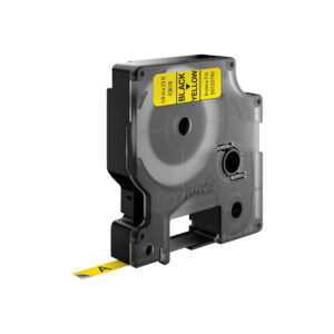 DYMO D1 -Standard Labels - Black on Yellow - 6mm x 7m