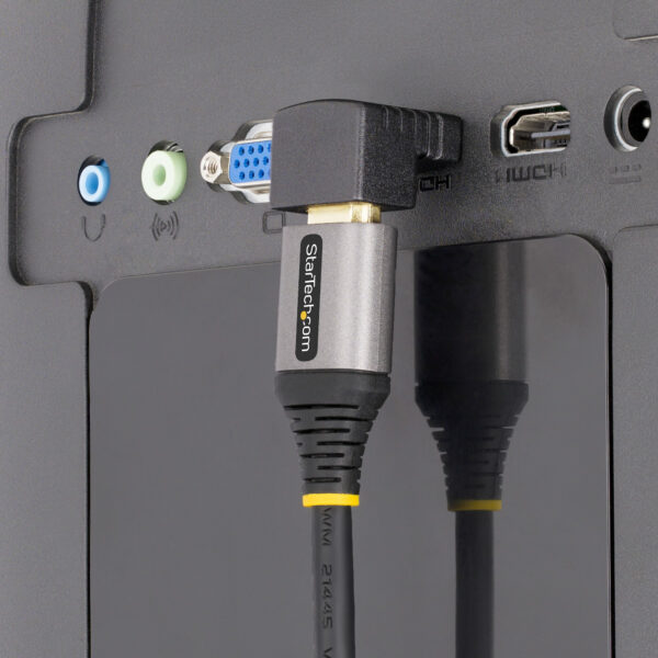 StarTech.com Opwaartse HDMI 2.0 Adapter, Male naar Female, Verticale 90 Graden Haakse HDMI adapter, HDMI Port Saver, 4K 60Hz, Hi - Afbeelding 3
