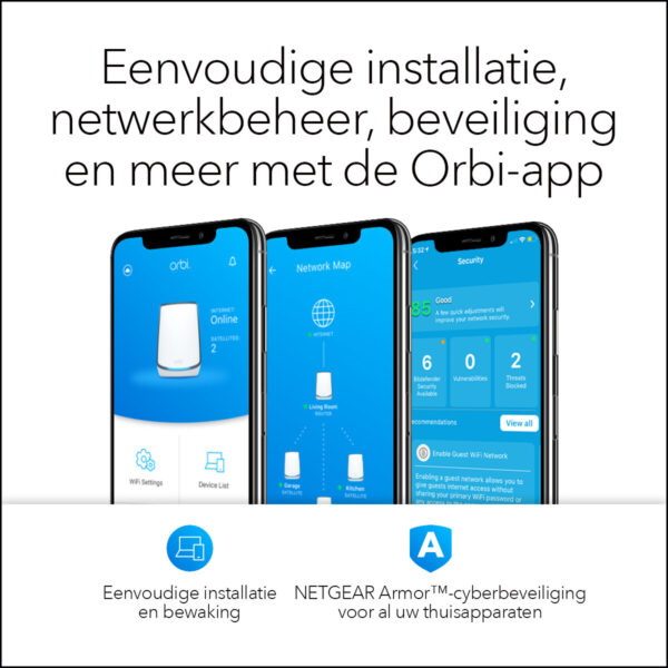 NETGEAR Orbi RBK853 AX6000 WiFi 6 Mesh System - Afbeelding 8