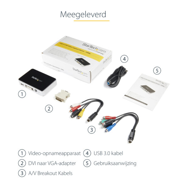 StarTech.com USB 3.0 videorecorder HDMI / DVI / VGA / Component HD video-opname apparaat 1080p 60 fps - Afbeelding 3