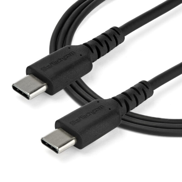 StarTech.com 1m USB C Lader Kabel, Rugged Fast Charge & Sync USB 2.0 naar USB Type C Laptop Laderkabel met TPE Aramidevezel Mant - Afbeelding 3