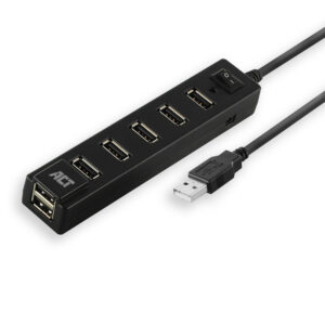 ACT USB hub 7 poorts, aan/uit-schakelaar