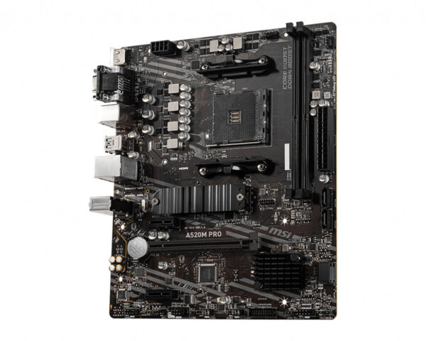 MSI A520M PRO moederbord AMD A520 Socket AM4 micro ATX - Afbeelding 2
