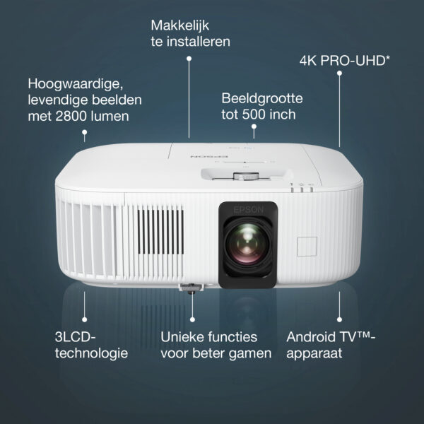 Epson EH-TW6250 4K PRO-UHD smart laserprojector, 2800 lumen, scherm van maximaal 500 inch - Afbeelding 8