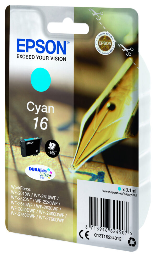 Epson Pen and crossword Singlepack Cyan16 DURABrite Ultra Ink - Afbeelding 5