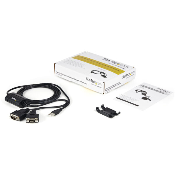 StarTech.com 2-poort FTDI USB naar RS232 Seriële Adapter Verloopkabel met COM-behoud - Afbeelding 2