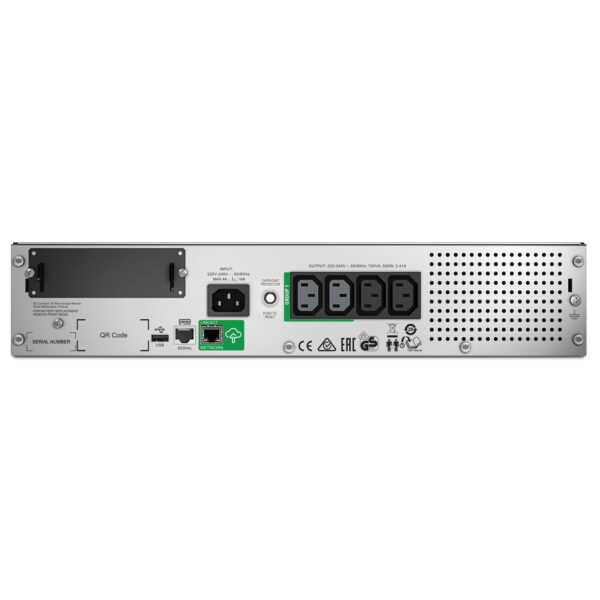 APC Smart-UPS SMT750RMI2UC - 4x C13, USB, Rackmount 2U, SmartConnect, 750VA - Afbeelding 2