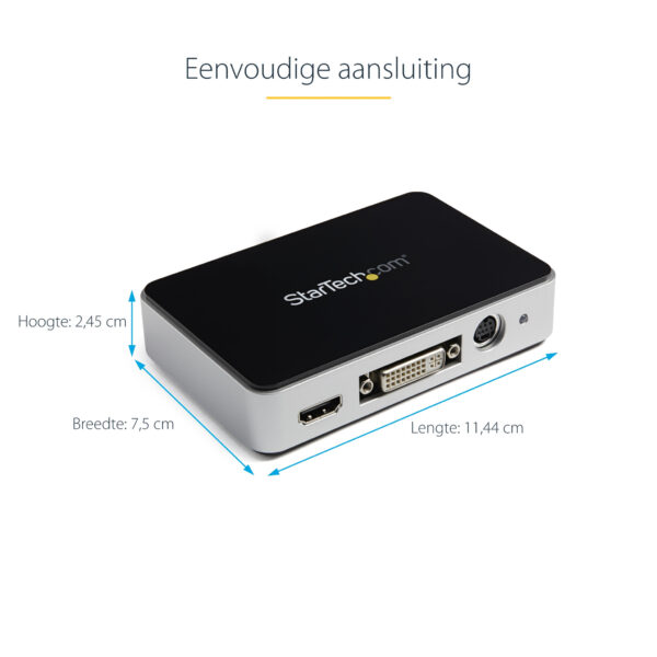 StarTech.com USB 3.0 videorecorder HDMI / DVI / VGA / Component HD video-opname apparaat 1080p 60 fps - Afbeelding 4
