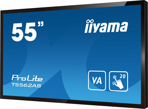 iiyama T5562AS-B1 beeldkrant Interactief flatscreen 138,7 cm (54.6") VA 500 cd/m² 4K Ultra HD Zwart Touchscreen Type processor A - Afbeelding 2