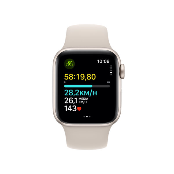 Apple Watch SE OLED 40 mm Digitaal 324 x 394 Pixels Touchscreen 4G Beige Wifi GPS - Afbeelding 3