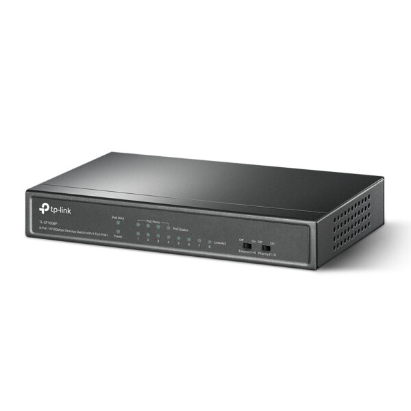 TP-Link TL-SF1008P Unmanaged Fast Ethernet (10/100) Power over Ethernet (PoE) Zwart - Afbeelding 2