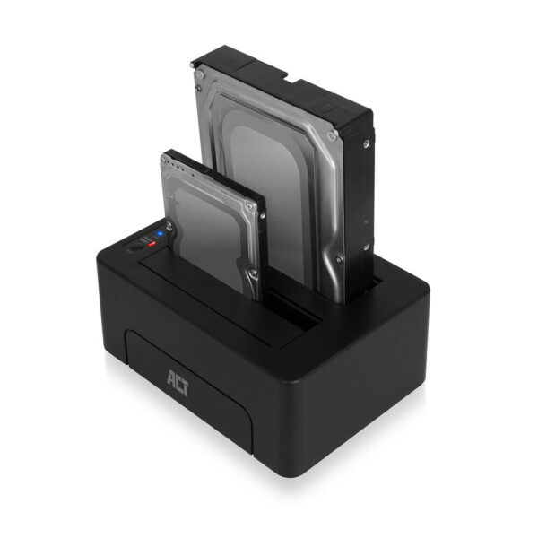 ACT 2,5" en 3,5" SATA dual HDD/SSD dockingstation, USB 3.2 Gen1 - Afbeelding 5