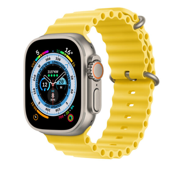 Apple MQED3ZM/A slimme draagbare accessoire Band Geel Fluorelastomeer - Afbeelding 2