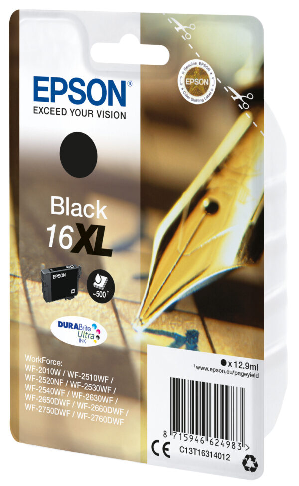 Epson Pen and crossword Singlepack Black 16XL DURABrite Ultra Ink - Afbeelding 3
