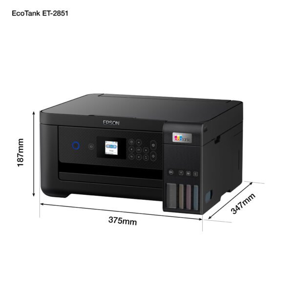 Epson EcoTank ET-2851 A4 multifunctionele Wi-Fi-printer met inkttank, inclusief tot 3 jaar inkt - Afbeelding 8